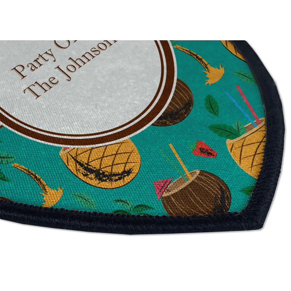 Coconut Drinks Iron on Shield 3 Detail