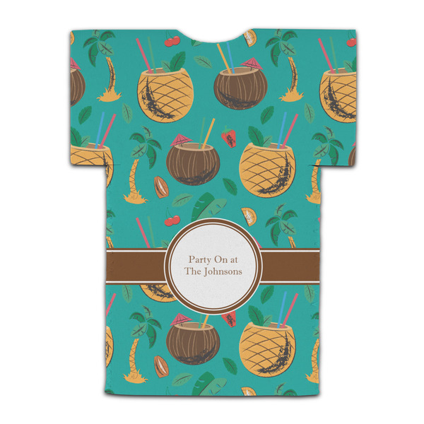 Coconut Drinks Jersey Bottle Cooler - BACK (flat)
