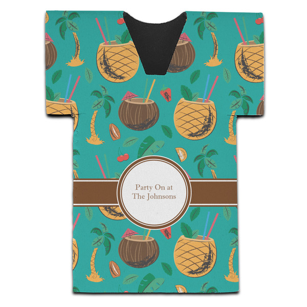 Custom Coconut Drinks Jersey Bottle Cooler (Personalized)