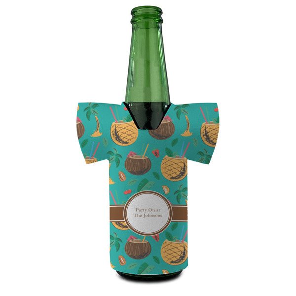 Coconut Drinks Jersey Bottle Cooler - Set of 4 - FRONT (on bottle)