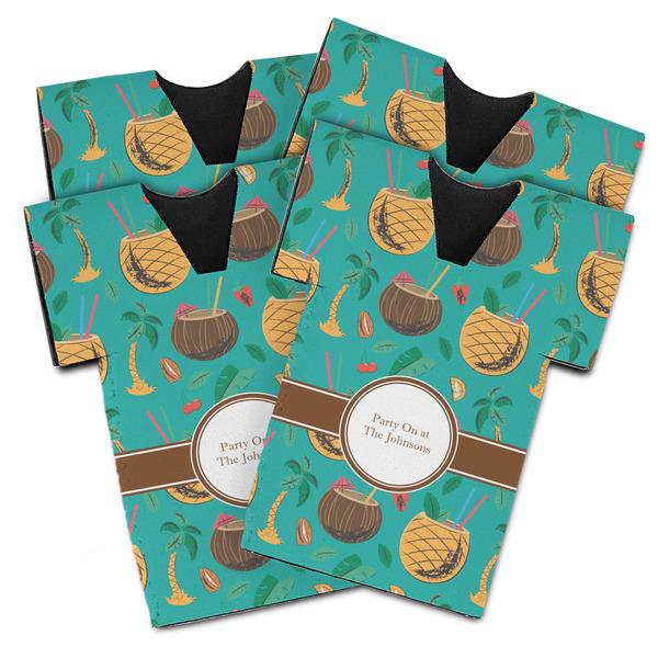 Coconut Drinks Jersey Bottle Cooler - Set of 4 - MAIN (flat)