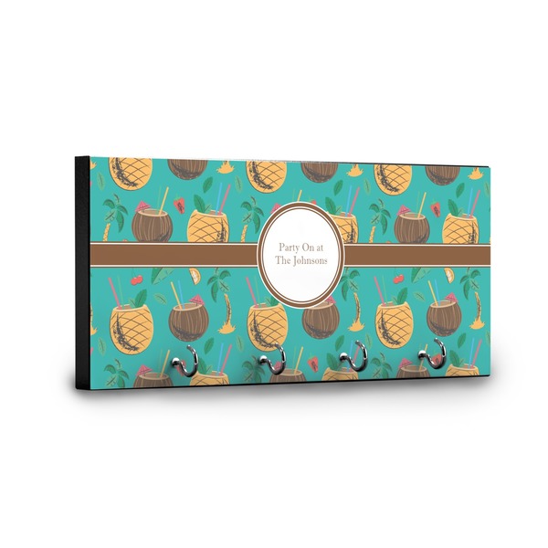 Coconut Drinks Key Hanger - Front View with Hooks