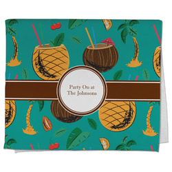 Coconut Drinks Kitchen Towel - Poly Cotton w/ Name or Text