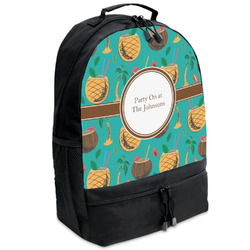 Coconut Drinks Backpacks - Black (Personalized)