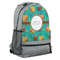 Coconut Drinks Large Backpack - Gray - Angled View