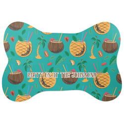 Coconut Drinks Bone Shaped Dog Food Mat (Large) (Personalized)