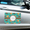 Coconut Drinks Large Rectangle Car Magnets- In Context