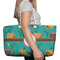 Coconut Drinks Large Rope Tote Bag - In Context View