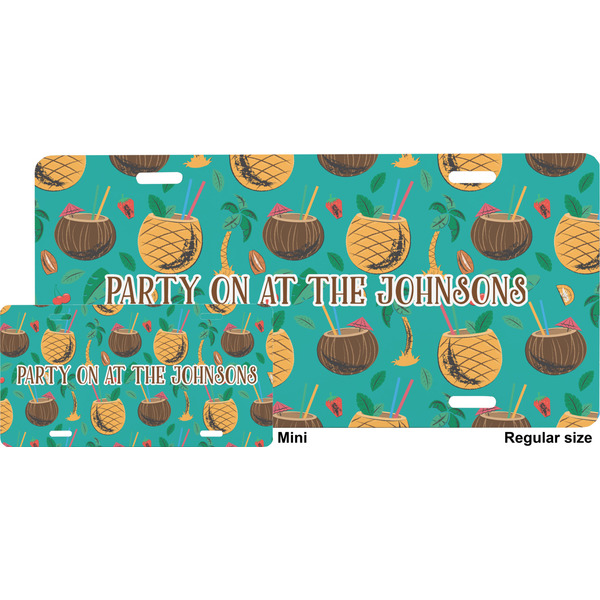 Coconut Drinks License Plate (Sizes)
