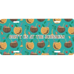 Coconut Drinks Front License Plate (Personalized)