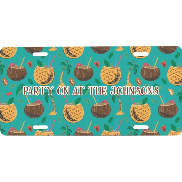 Custom Coconut Drinks Front License Plate (Personalized)
