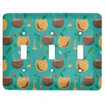 Coconut Drinks Light Switch Cover (3 Toggle Plate)