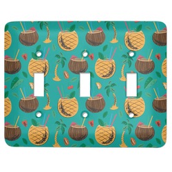 Coconut Drinks Light Switch Cover (3 Toggle Plate)