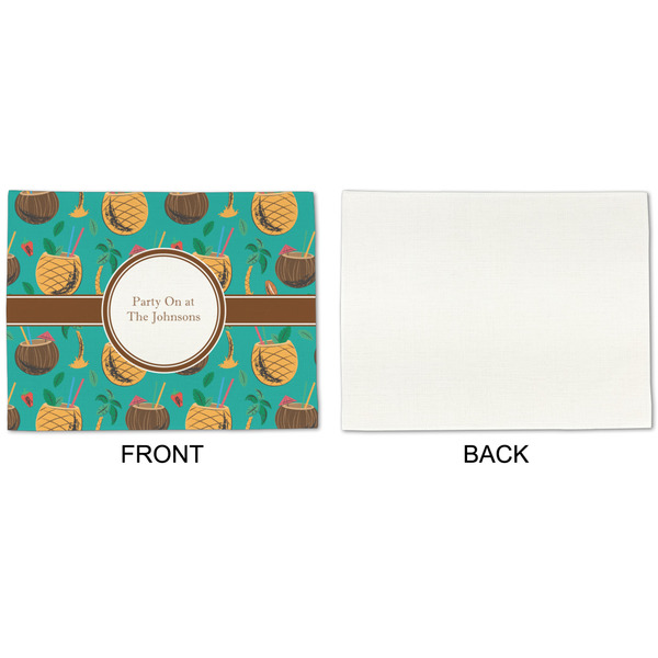 Coconut Drinks Linen Placemat - APPROVAL Single (single sided)