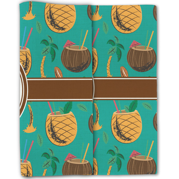 Coconut Drinks Linen Placemat - Folded Half (double sided)