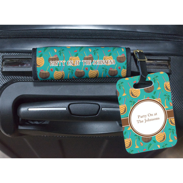 Coconut Drinks Luggage Wrap & Tag