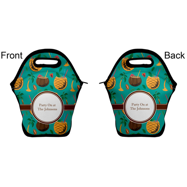 Coconut Drinks Lunch Bag - Front and Back