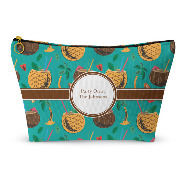 Custom Coconut Drinks Makeup Bag - Small - 8.5"x4.5" (Personalized)