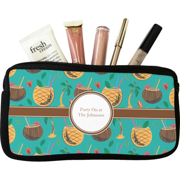 Custom Coconut Drinks Makeup / Cosmetic Bag (Personalized)