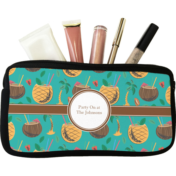 Custom Coconut Drinks Makeup / Cosmetic Bag - Small (Personalized)