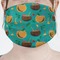 Coconut Drinks Mask - Pleated (new) Front View on Girl