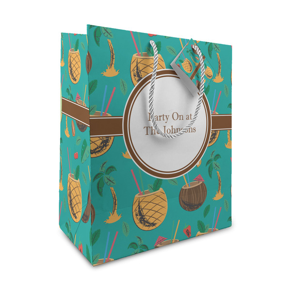 Custom Coconut Drinks Medium Gift Bag (Personalized)