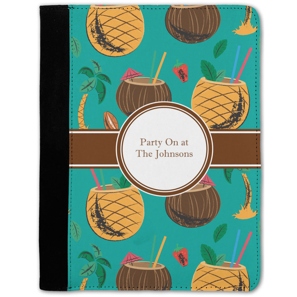 Custom Coconut Drinks Notebook Padfolio - Medium w/ Name or Text