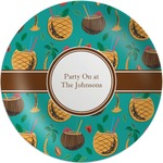 Coconut Drinks Melamine Plate (Personalized)