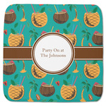 Coconut Drinks Memory Foam Bath Mat - 48"x48" (Personalized)