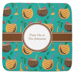 Coconut Drinks Memory Foam Bath Mat - 48"x48" (Personalized)