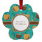 Coconut Drinks Metal Paw Ornament - Front