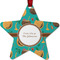 Coconut Drinks Metal Star Ornament - Double Sided w/ Name or Text