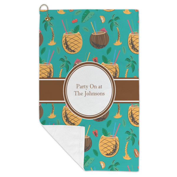 Coconut Drinks Microfiber Golf Towels - FOLD