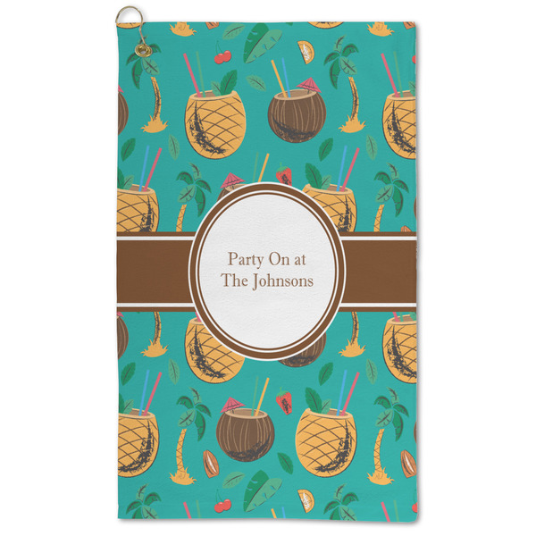 Custom Coconut Drinks Microfiber Golf Towel (Personalized)