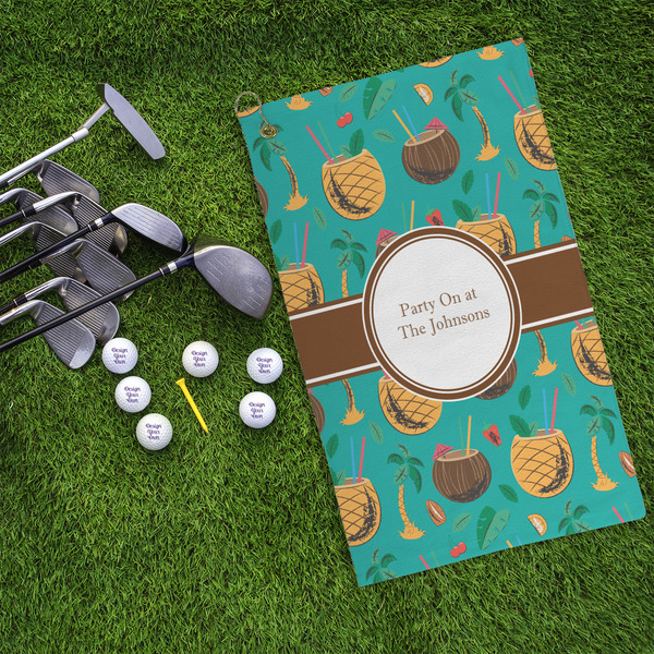 Coconut Drinks Microfiber Golf Towels - LIFESTYLE
