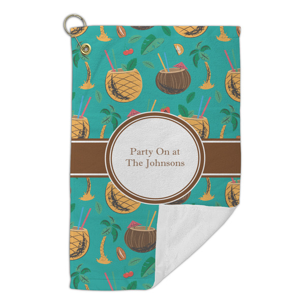 Coconut Drinks Microfiber Golf Towels Small - FRONT FOLDED