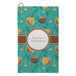 Coconut Drinks Microfiber Golf Towel - Small (Personalized)
