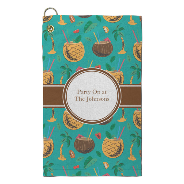 Custom Coconut Drinks Microfiber Golf Towel - Small (Personalized)