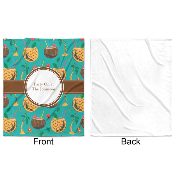 Coconut Drinks Minky Blanket - 50"x60" - Single Sided - Front & Back