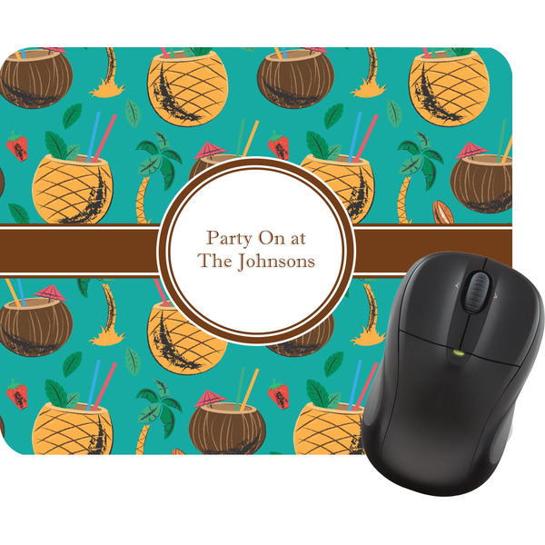 Custom Coconut Drinks Rectangular Mouse Pad (Personalized)