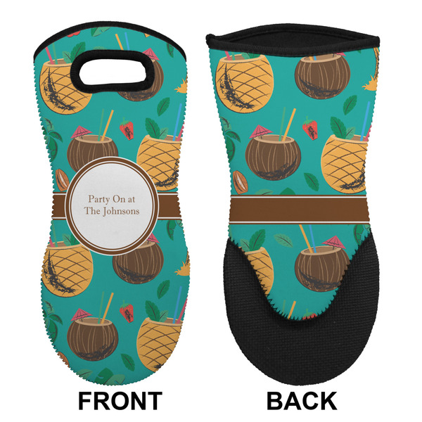 Coconut Drinks Neoprene Oven Mitt (Front & Back)