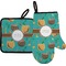 Coconut Drinks Right Oven Mitt & Pot Holder Set w/ Name or Text