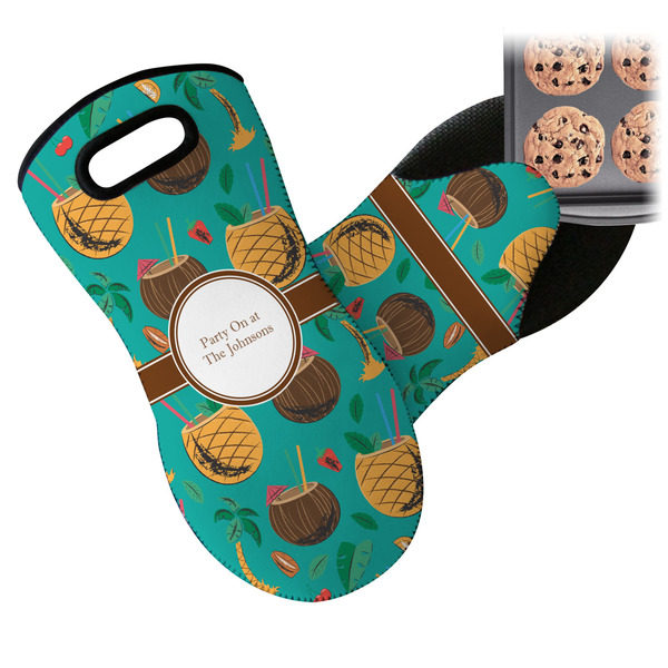 Coconut Drinks Neoprene Oven Mitt