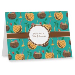 Coconut Drinks Note cards (Personalized)