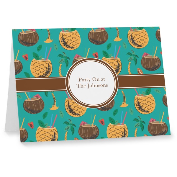 Custom Coconut Drinks Note cards (Personalized)