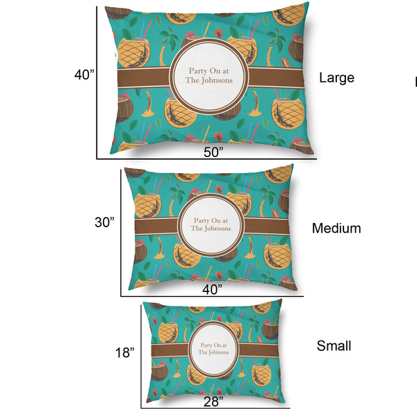 Coconut Drinks Outdoor Dog Beds - SIZE CHART