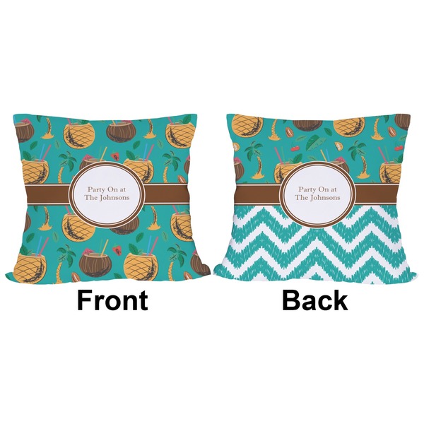 Coconut Drinks Outdoor Pillow - 20x20
