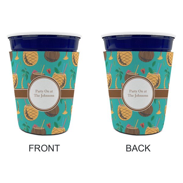 Coconut Drinks Party Cup Sleeves - without bottom - Approval