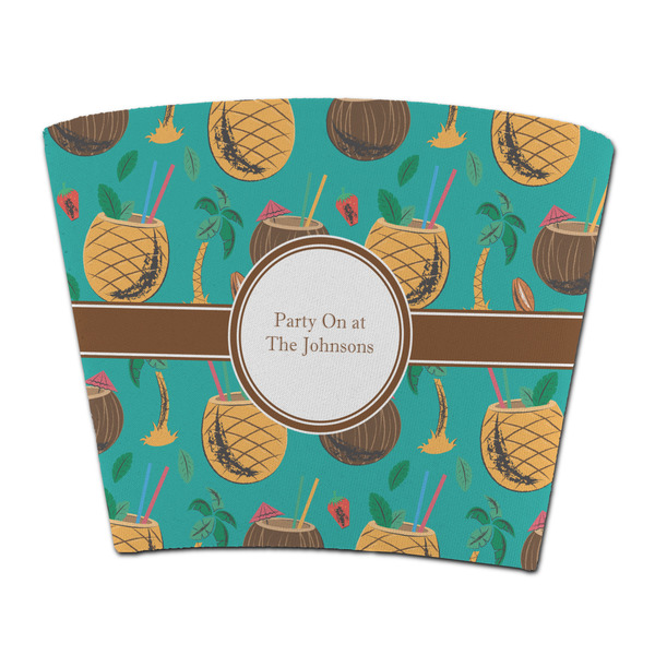 Custom Coconut Drinks Party Cup Sleeve - without bottom (Personalized)