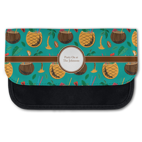 Custom Coconut Drinks Canvas Pencil Case w/ Name or Text
